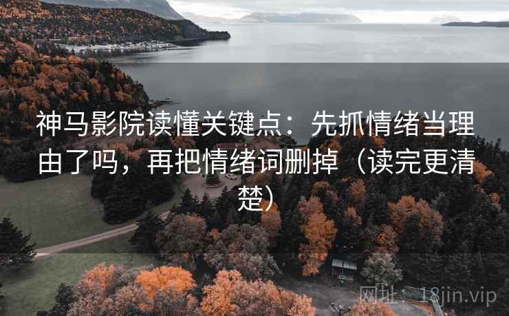 神马影院读懂关键点：先抓情绪当理由了吗，再把情绪词删掉（读完更清楚）